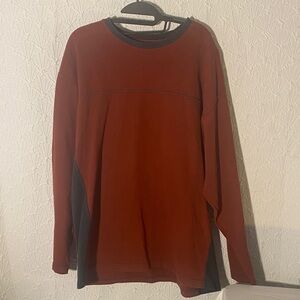 Columbia Men's Brick Red Long Sleeve Shirt XL Fashion Conscious Work Utility Man